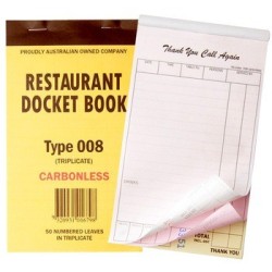 RESTAURANT DOCKET BOOK 008