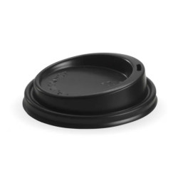 90 mm BLACK BIODEGRADABLE TRAVEL LID