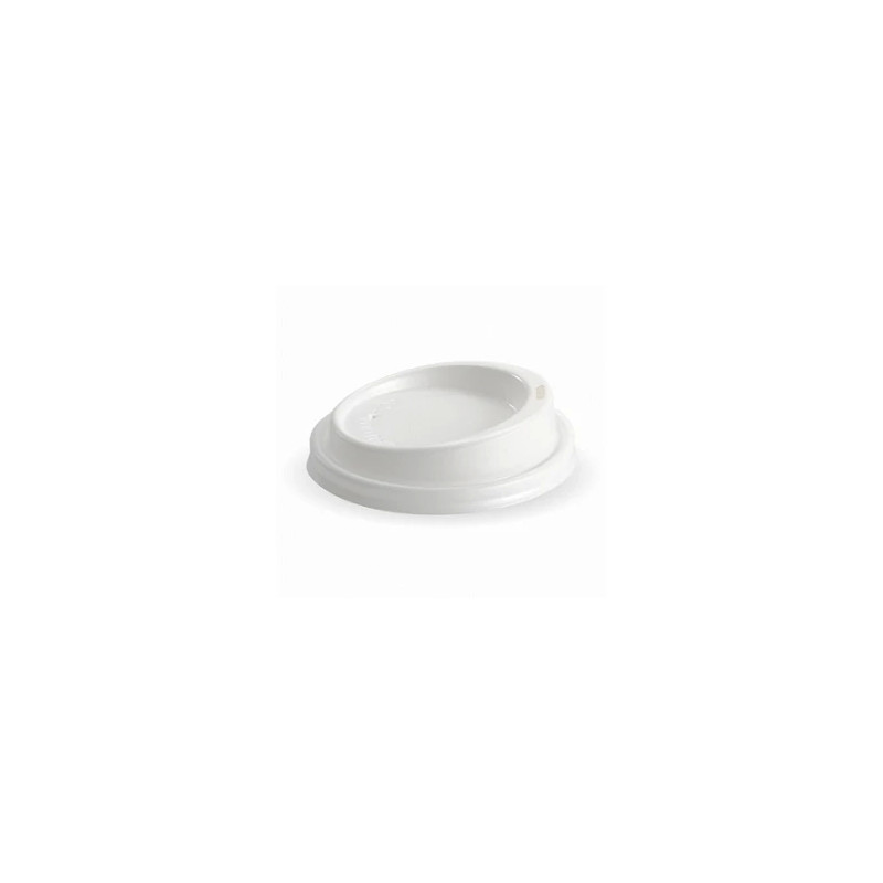 90 mm WHITE BIODEGRADABLE TRAVEL LID