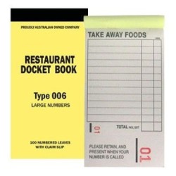 TAKEAWAY DOCKET BOOK 006