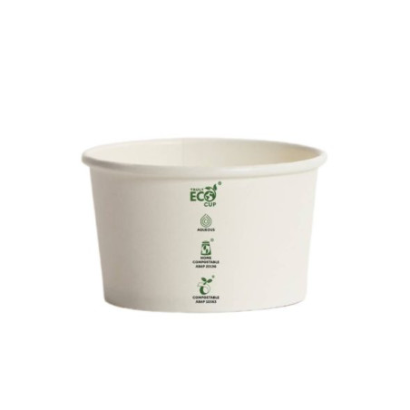 8OZ ICE CREAM WHITE PAPER CUP