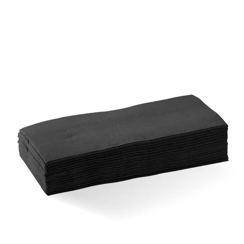 BLACK DINNER NAPKINS GT FOLD