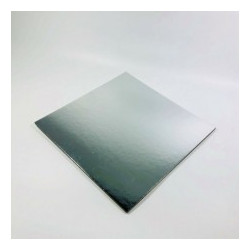 12" SQUARE SILVER CAKE BASE