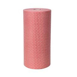 RED HEAVY DUTY WIPE ROLL ANTI BACTERIAL