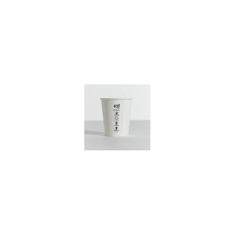 8OZ WHITE SINGLE WALL UNI 90MM CUP