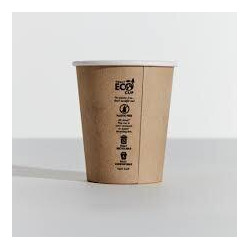 8OZ KRAFT SINGLE WALL UNI 90MM CUP