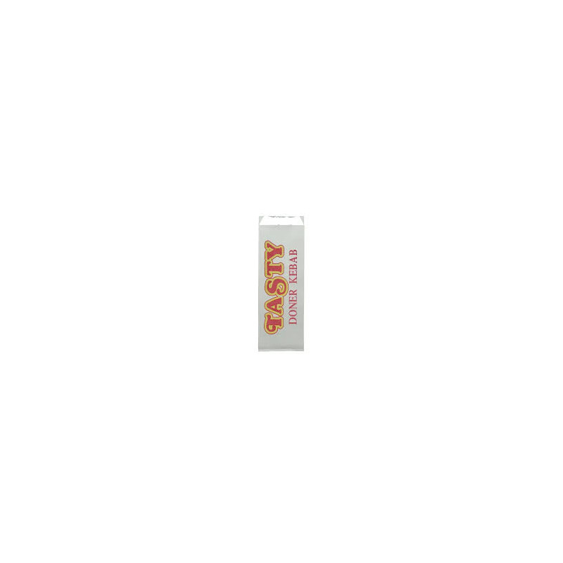 PRINTED FOIL KEBAB BAG LARGE