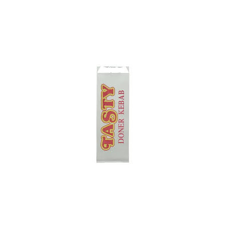 PRINTED FOIL KEBAB BAG LARGE