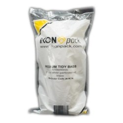 BIN LINER WHITE- MEDIUM 27LT