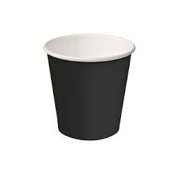 4OZ BLACK SINGLE WALL HOT CUP