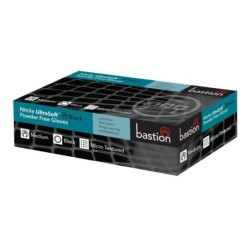 NITRILE GLOVE BLACK MEDIUM ULTRASOFT