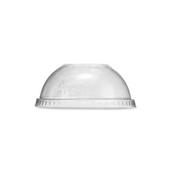 U SHAPE PET DOME LID NO/HOLE