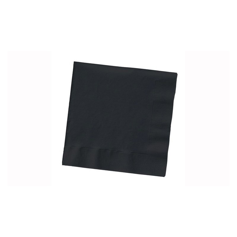 BLACK QUILTED COCKTAIL NAPKIN