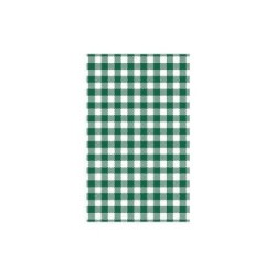 GREEN GINGHAM GREASEPROOF PAPER 400MM X 330MM