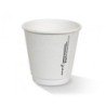 8OZ WHITE DOUBLE WALL COMPOSTABLE CUP