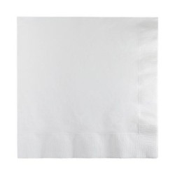 WHITE 2PLY LUNCH NAPKIN - SQUARE FOLD