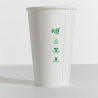 16OZ WHITE SINGLE WALL COMPOSTABLE CUP