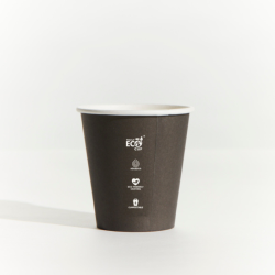 6OZ BLACK SINGLE WALL HOT CUP