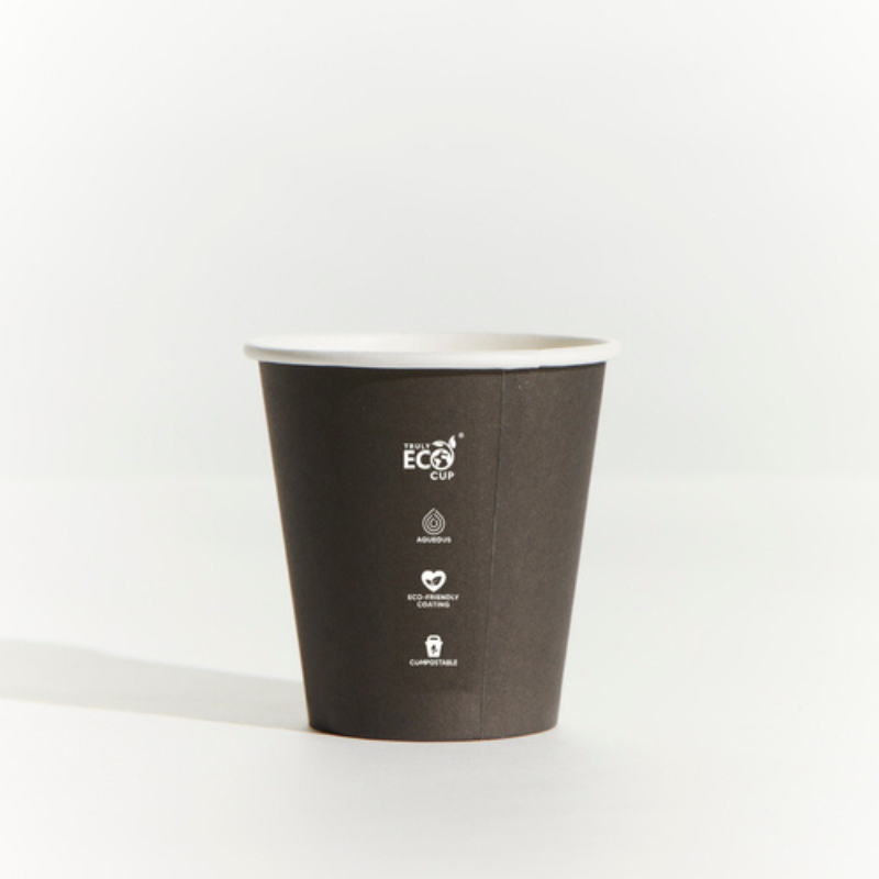 6OZ BLACK SINGLE WALL HOT CUP
