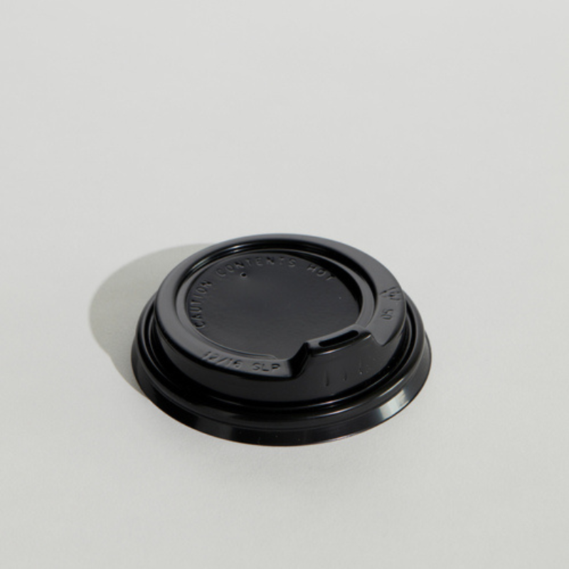 90 mm BLACK BIODEGRADABLE SIPPER LID